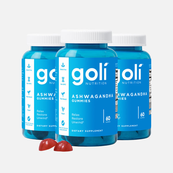 Goli Zero Sugar Creatine Gummies AshwaCummies Pack of 3